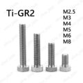 M2,5 M3 M4 M5 M6 M8 Titan GR2 Sechskantschrauben Maschinen Gewinde Schrauben