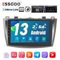 9" Autoradio Carplay Android 13 2+64G GPS NAV RDS WIFI Für Mazda 3 BL 2010-2013