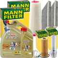 MANN INSPEKTIONSPAKET+6L CASTROL 5W-30 MOTORÖL passend für BMW 5er E60 E61 520d