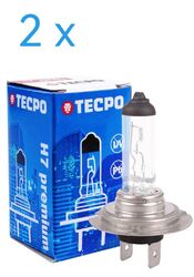 2 x TECPO H7 BIRNE H7 PREMIUM HALOGEN AUTO-LAMPE 12V 55W GLÜHBIRNEN PX26d BIRNEN