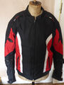 Herren Motorrad Wasserdichte Textiljacke Motorradpanzerung schwarz & rot