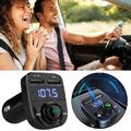 Bluetooth 5.0 Car Wireless FM Transmitter Adapter 2-USB PD Charger HandsFree HOT