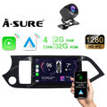 2+32GB Android 13 CarPlay Autoradio GPS Navi BT+Kam Für KIA PICANTO TA 2011-2016