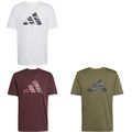 adidas T-Shirt Hemd Männer Herren mit Rundhalsausschnitt 100% Baumwolle