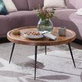 FineBuy Couchtisch FB51040 Wohnzimmertisch Holz Massiv Sofatisch Tisch Wohnzimme