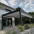 Lamellendach Pergola Pavillon Gartenpavillon Terrassenüberdachung 3,5 m x 3,5 m