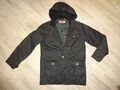 NEUw. PARKA GR 164 schwarz C&A HERE & THERE KAPUZE, EiNGRIFFTASCHEN JACKE MANTEL