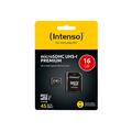 INTENSO MICRO SDHC KARTE UHS-I 16GB 3423470 45MB/s mit Adapter (4034303019809)