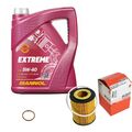 MAHLE Inspektionspaket MANNOL 5 L 5W-40 Extreme für Opel Corsa D S07 73 78 