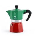 Bialetti Moka Express Espressokocher Tricolore grün/weiß/rot für drei Tassen