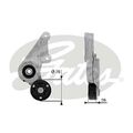 GATES Spannrolle, Keilrippenriemen T38304 für RENAULT VOLVO