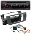 Kenwood MP3 CD USB Bluetooth DAB Autoradio für Seat Ibiza ab 08 azabacheschwarz