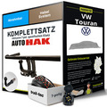 Für VW Touran Typ 1T3 Anhängerkupplung abnehmbar +eSatz 7pol 05.2010-05.2015 Kit