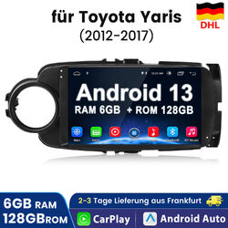 Für Toyota Yaris 2011-2018 Autoradio 9"Android 13 Carplay 6+128GB 8Kern GPS NAVI