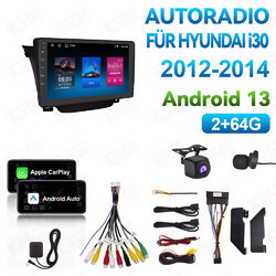 Für Hyundai i30 2012-2016 64G Android 13 Autoradio Carplay GPS Navi RDS WIFI KAM