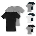 2er, 4er Pack EMPORIO ARMANI T-Shirts kurzarm V-Neck Stretch Cotton Farbwahl