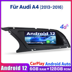 Carplay Autoradio Navi Für Audi A4 2013-2016 8.8" Android 12 GPS DAB 6+128GB FM