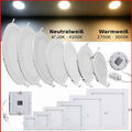 Set LED Panel Einbaustrahler Deckenleuchte Einbau Leuchte Spots Flach slim Rund 