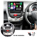 2G+64G Android 13.0 Carplay Autoradio GPS Für Toyota Aygo Peugeot 107 Citroen C1