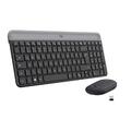 Logitech MK470 Slim Combo Kabelloses Tastatur-Maus-Set, 2.4 GHz Verbindung via N