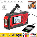 Solar Radio Kurbelradio Tragbares Notfall AM/FM radio mit USB LED Taschenlampe