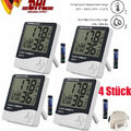 4x Digital Hygrometer Mini Thermometer Luftfeuchtigkeit Temperaturmesser Slim