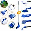 5 Aquarium Tank Kit Fische Net Rake Algen Zubehör Scheibenreiniger Reinigungsset