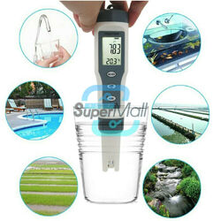 PH/EC/TDS/TEMP Meter 4 / 3 in 1 Digital Water Quality Monitor Tester Multicolor