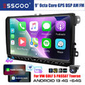 4+64G Android 13 Carplay Autoradio 4G DSP Für VW Golf 5 6 Touran Tiguan GPS Cam