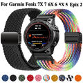 22/26mm Quickfit Nylon Sport Armband Für Garmin Fenix 3/7/7X 6/6X 5/5X Pro Solar