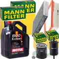 MANN INSPEKTIONSPAKET+5L MOTUL C3 5W-40 ÖL passend für RENAULT SCÉNIC III 2.0