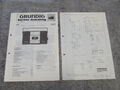 Schaltplan Service Manual für Kofferradio Radio Grundig RR450 Stereo