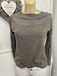 ESPRIT Damen Strickpullover Feinstrick Figurbetont Grau Gr. S 36. #135#