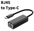 USB C auf Ethernet Adapter Typ C auf RJ45 Netzwerkadapter Gigabit LAN Büchse