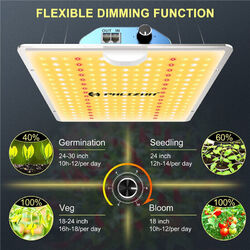 Phlizon BAR-4000W Indoor Grow Plant Light LED Full Spectrum Dimmable Commercial