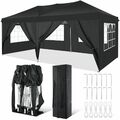 Pavillon Wasserdicht 3x3/3x6M Faltbar Gartenpavillon Pop Up Partyzelt UV-Schutz