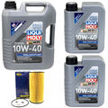 Motoröl Set Leichtlauf 10W-40 LIQUI MOLY 7 Liter + Ölfilter für BMW 3er 5er Opel