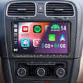 Android 14 Autoradio Carplay GPS WIFI Für VW Golf 5 6 Plus Polo 6R Touran Tiguan