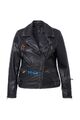 Angel of Style Damen große Größen Lederjacke Bikerjacke moderne Print 834795