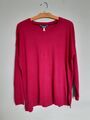 NEU Joules Strick Baumwolle Pullover Pulli Magenta Pink Gr. 14 Medium