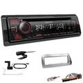 Kenwood Autoradio Spotify DAB Bluetooth Einbauset für Ford KA 1996-2008 silber