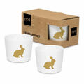 PPD Pure Easter gold Egg Cup Set 2-tlg. Eierbecher Eierhalter New Bone China