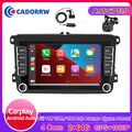 DAB+ 2+64GB Android Autoradio Carplay GPS Für VW Golf 5 6 Polo 6R Touran Tiguan