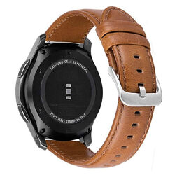 Leder Armband Für SAMSUNG Watch 5 Pro 45mm Galaxy Watch 6 4 Classic 3 41/42/46mm