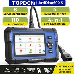 HOT TOPDON AD600S Profi KFZ OBD2 Diagnosegerät Auto Scanner 8 Services WIFI TPMS