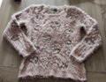 Damen  Pullover Kuschelpullover C&A rosa  glitzer  GR.S