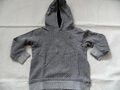 ESPRIT schönes Kapuzensweatshirt Hoodie grau Fischgrätmuster 104/110 TOP ST420