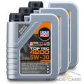 3x 1 L LITER LIQUI MOLY TOP TEC 4200 5W-30 MOTOR-ÖL MOTOREN-ÖL 31930467