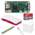 Raspberry Pi Zero W Bundle inkl. NT, Gehäuse, farb. 2x20 Pin Header und SD Card 