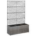 Hochbeet Rankgitter Poly Rattan Pflanzkübel Spalier Pflanzkasten Gartenspalier